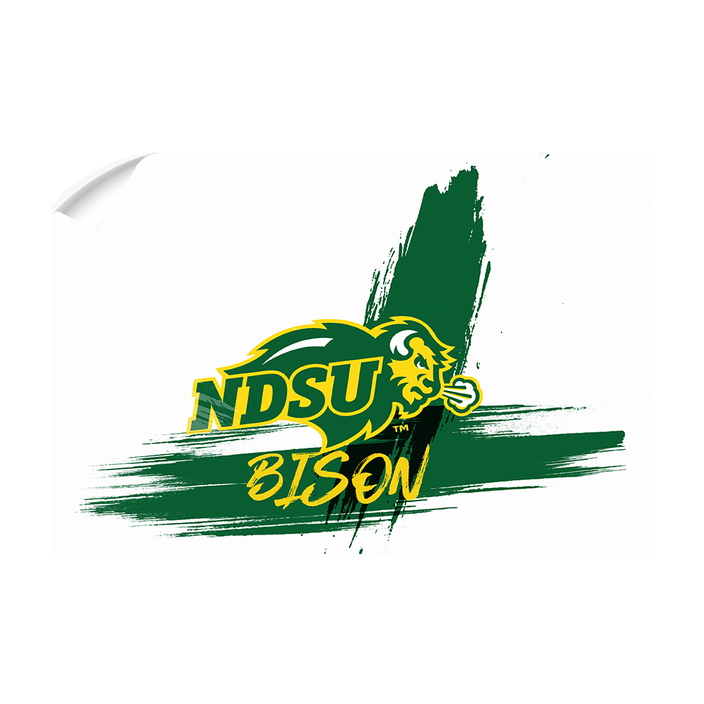 North Dakota State Bisons - Paint Ornament cutout - College Wall Art #Canvas
