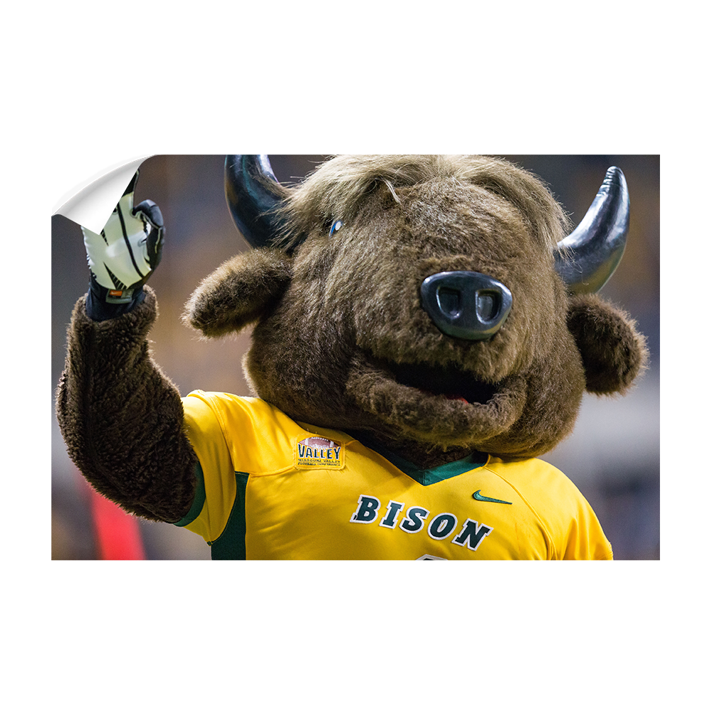 North Dakota State Bisons - Thundar Three Fingers - College Wall Art #Canvas