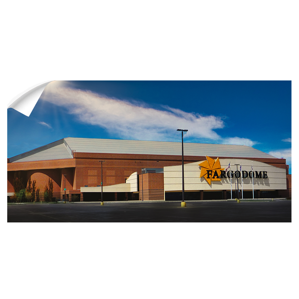 North Dakota State Bisons - The Fargo Dome Panoramic - College Wall Art #Canvas