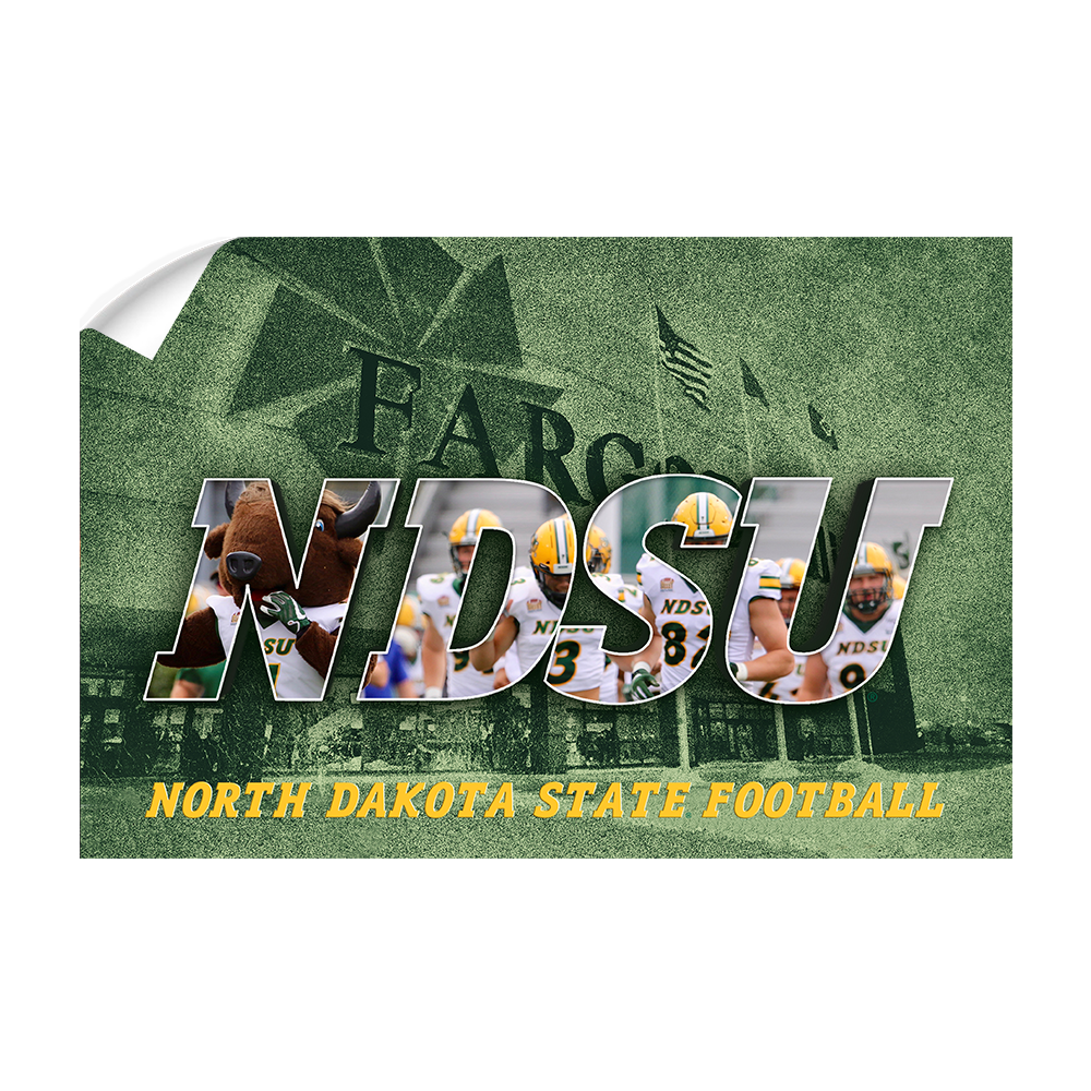 North Dakota State Bisons - NDSU Football - College Wall Art #Canvas
