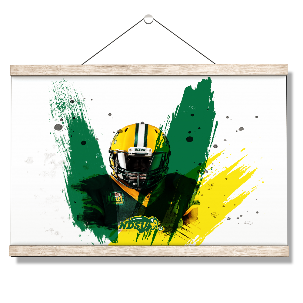 North Dakota State Bisons - NDSU Football Paint - College Wall art #Canvas