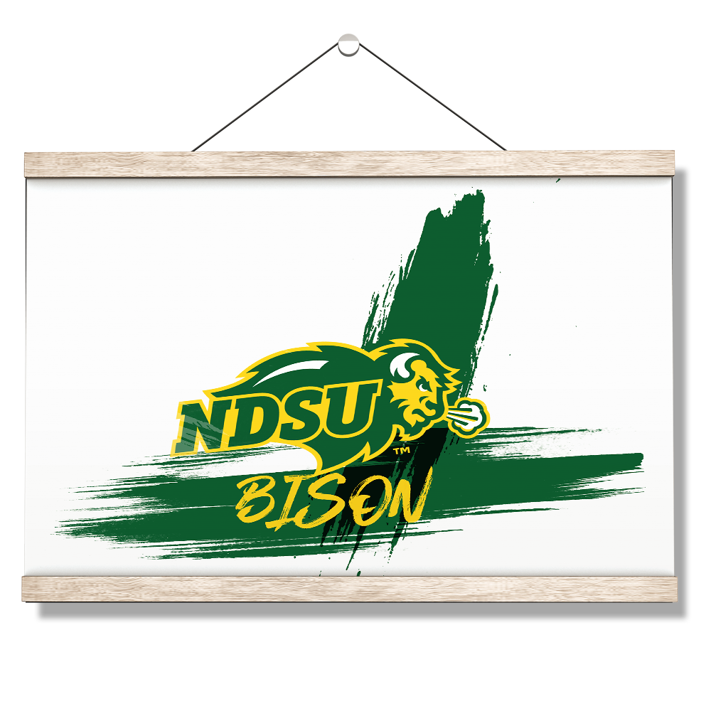 North Dakota State Bisons - Paint Ornament cutout - College Wall Art #Canvas
