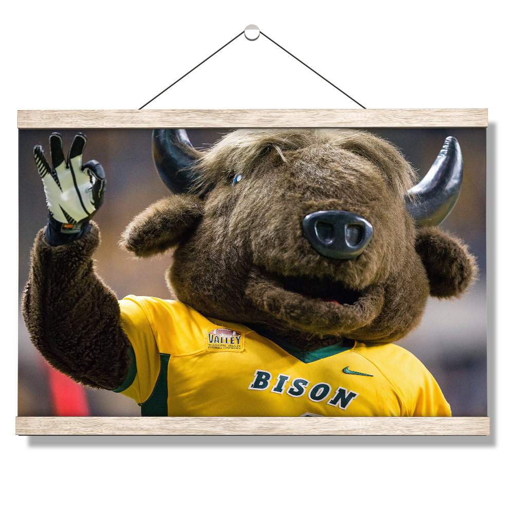 North Dakota State Bisons - Thundar Three Fingers - College Wall Art #Canvas