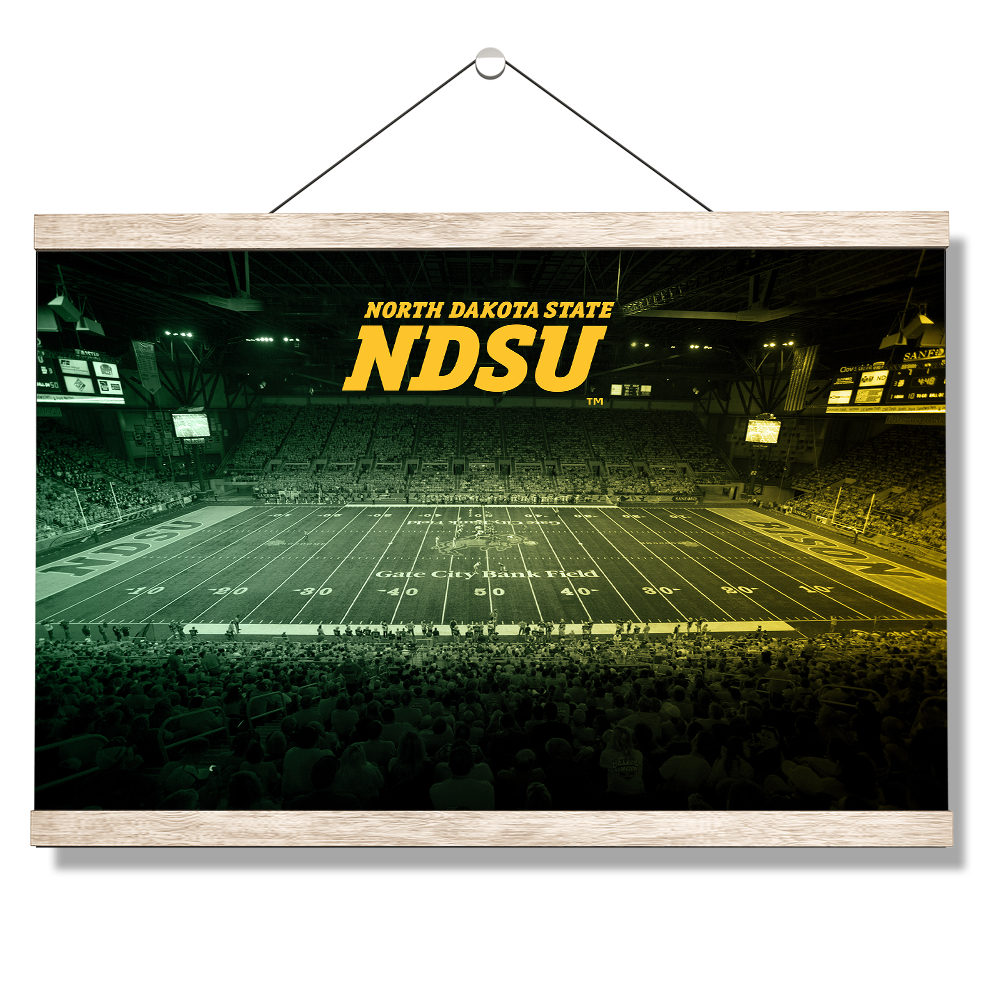 North Dakota State Bisons - Gate City Bank Field Duo Tone - College Wall Art #Canvas