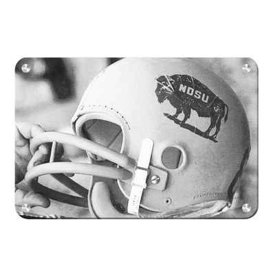 North Dakota State Bisons - Vintage 1960's NDSU Football Helmet - College Wall Art #Metal