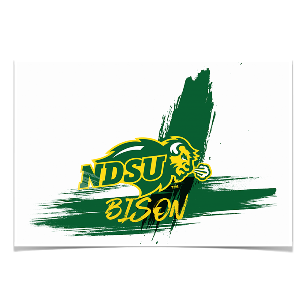 North Dakota State Bisons - Paint Ornament cutout - College Wall Art #Canvas