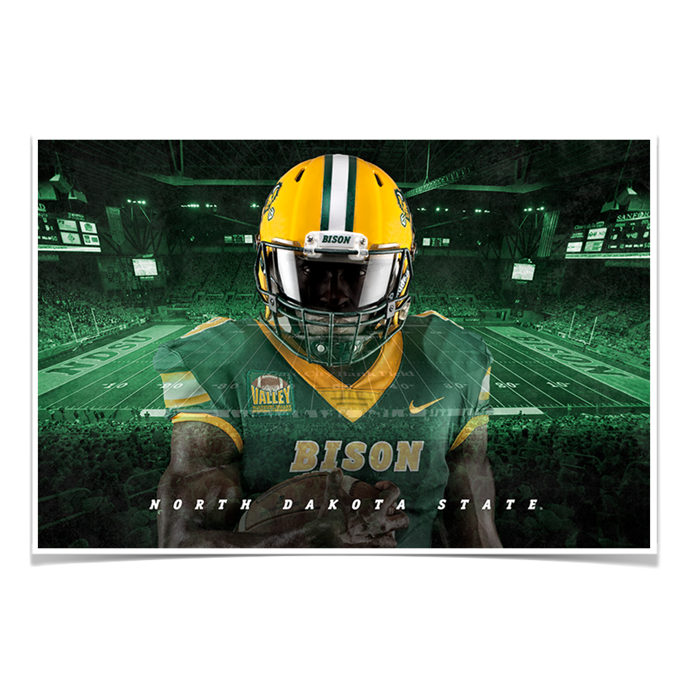North Dakota State Bisons - North Dakota State Football - College Wall Art #Canvas