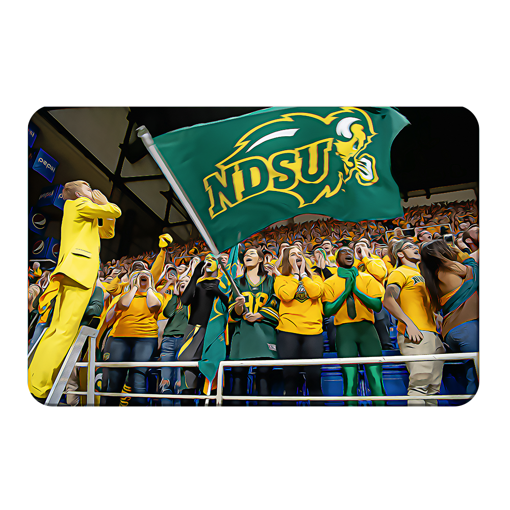 North Dakota State Bisons - NDSU Cheer Oil Paint - College Wall Art #Canvas
