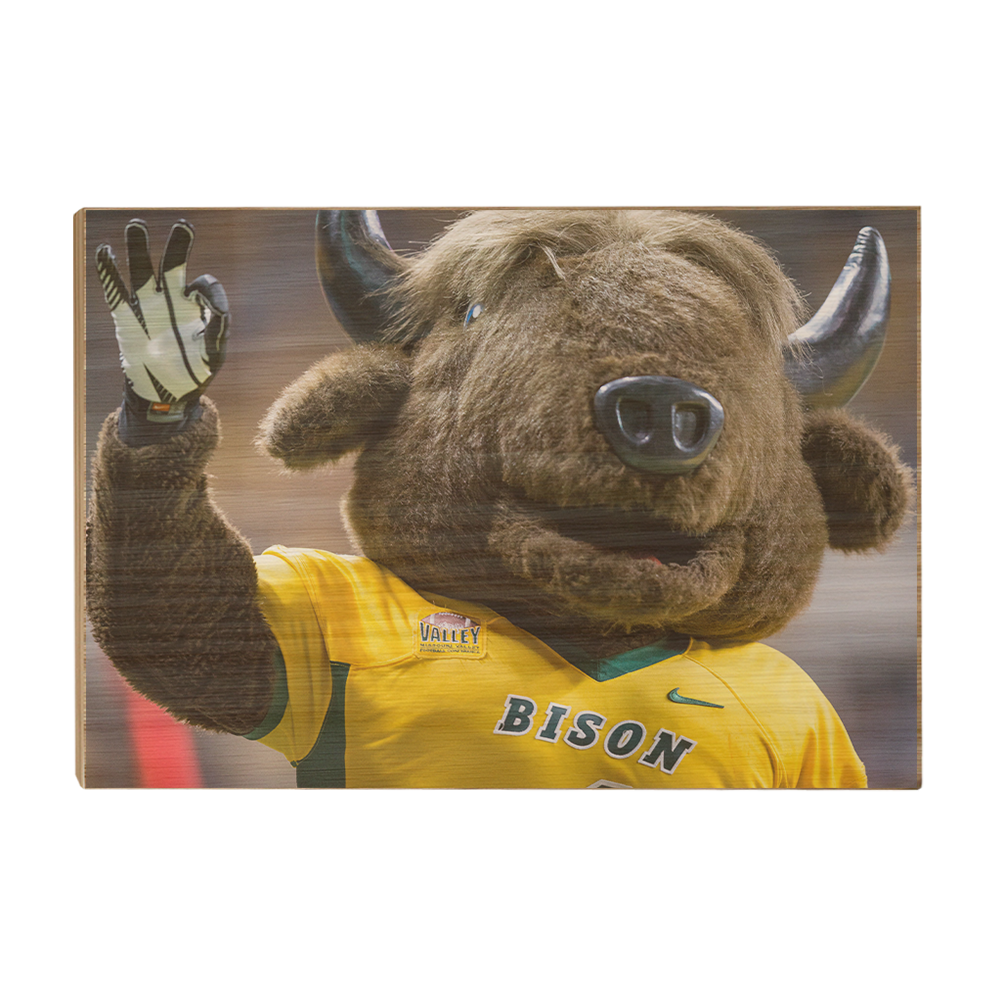 North Dakota State Bisons - Thundar Three Fingers - College Wall Art #Canvas