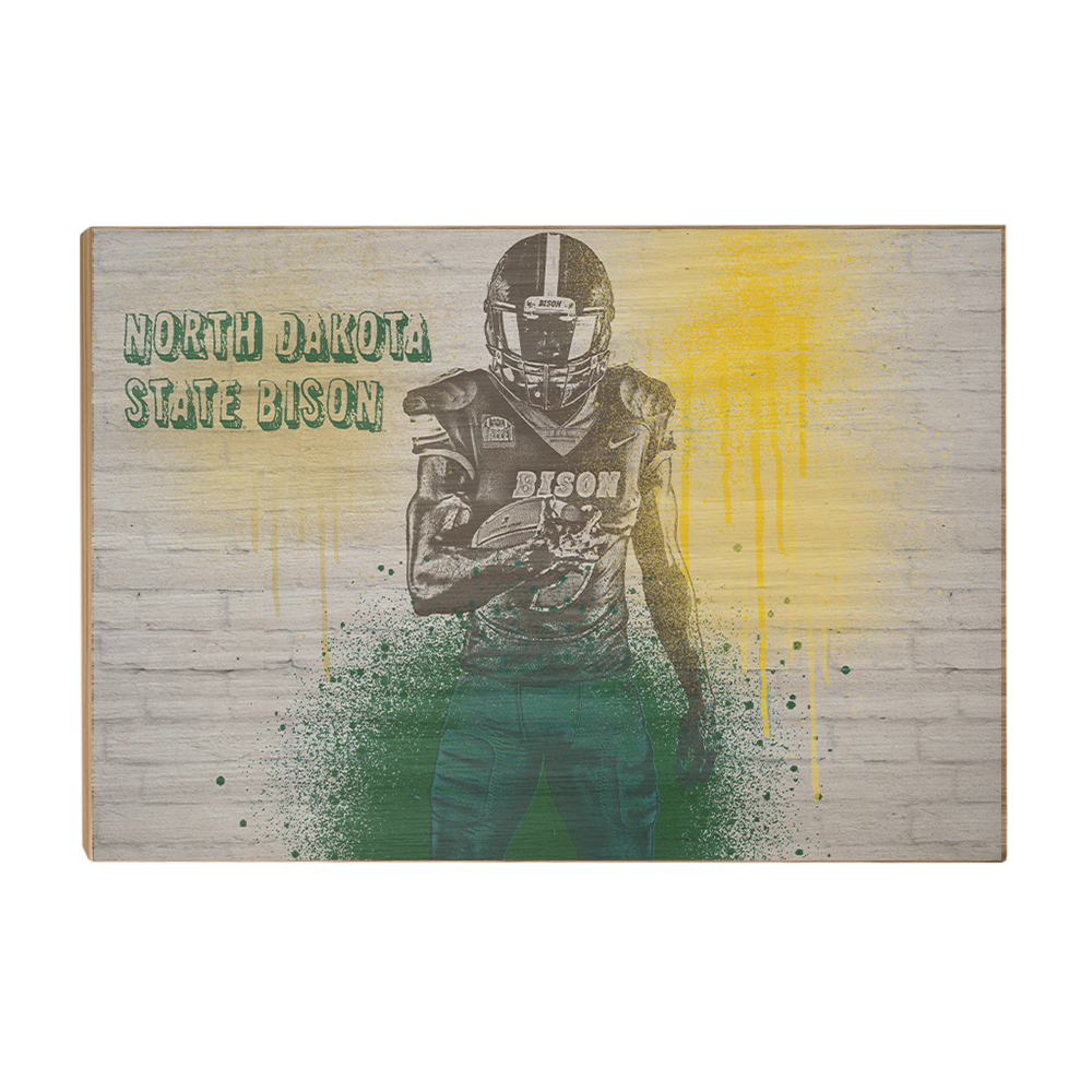 North Dakota State Bison - NDSU Graffiti - College Wall Art #Canvas