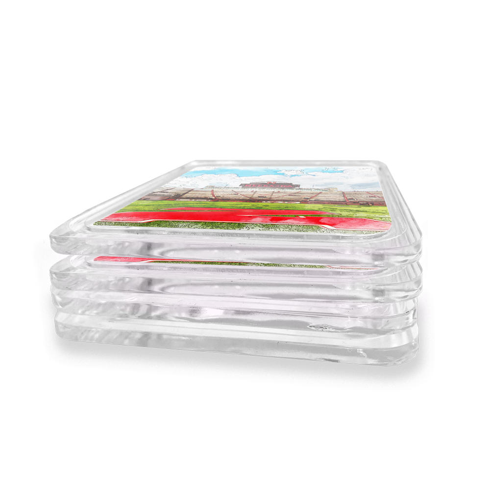 Nebraska Cornhuskers - Nebraska From the 50 Watercolor Drink Coaster