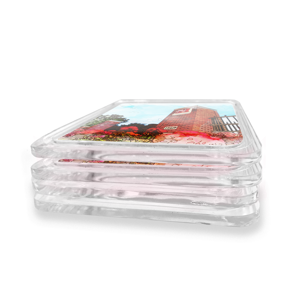 Nebraska Cornhuskers - Nebraska Gateway Watercolor Drink Coaster