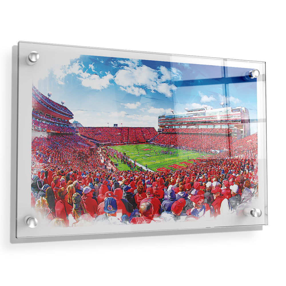 Nebraska - Husker Nation - College Wall Art #Canvas