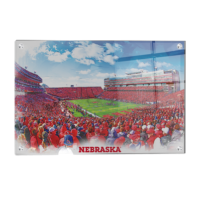 Nebraska Cornhuskers - Nebraska Paint - College Wall Art #Acrylic