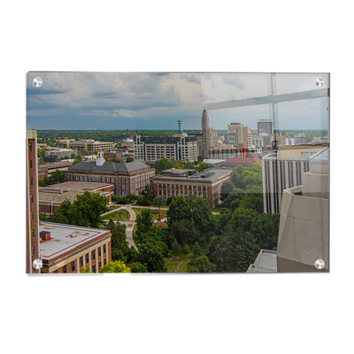 Nebraska Cornhuskers - Campus Aerial - College Wall Art #Acrylic