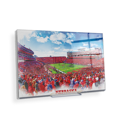 Nebraska Cornhuskers - Nebraska Paint - College Wall Art #Acrylic Mini