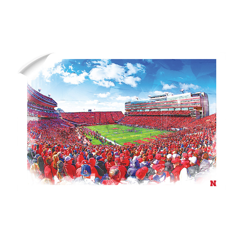 Nebraska - Husker Nation - College Wall Art #Canvas