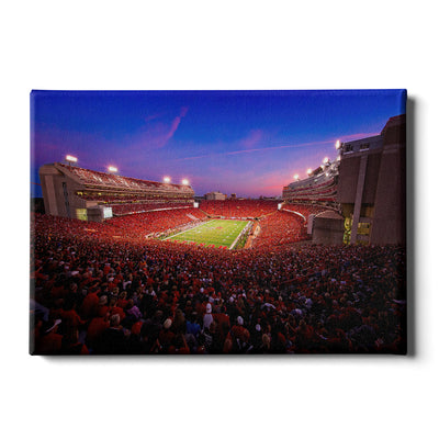 Nebraska - Memorial Sunset - College Wall Art #Canvas