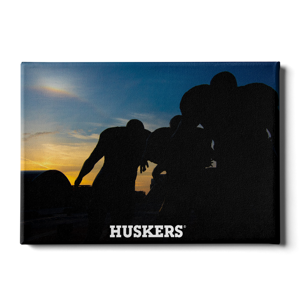 Nebraska Cornhuskers - Huskers Legacy Sunrise - College Wall Art #Canvas