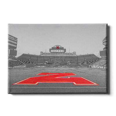 Nebraska Cornhuskers - Sketch from the 50 - College Wall Art #Canvas