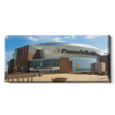 Nebraska Cornhuskers - Pinnacle Bank Arena Panoramic - College Wall Art #Canvas