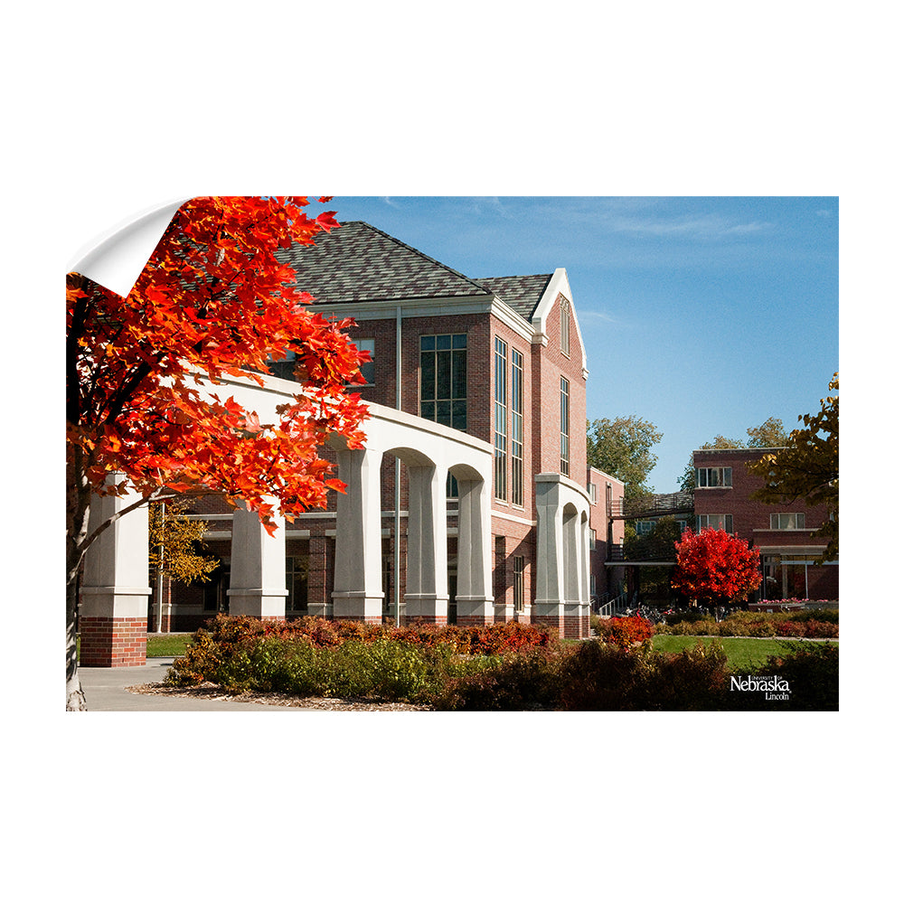 Nebraska - Nebraska Autumn - College Wall Art #Canvas