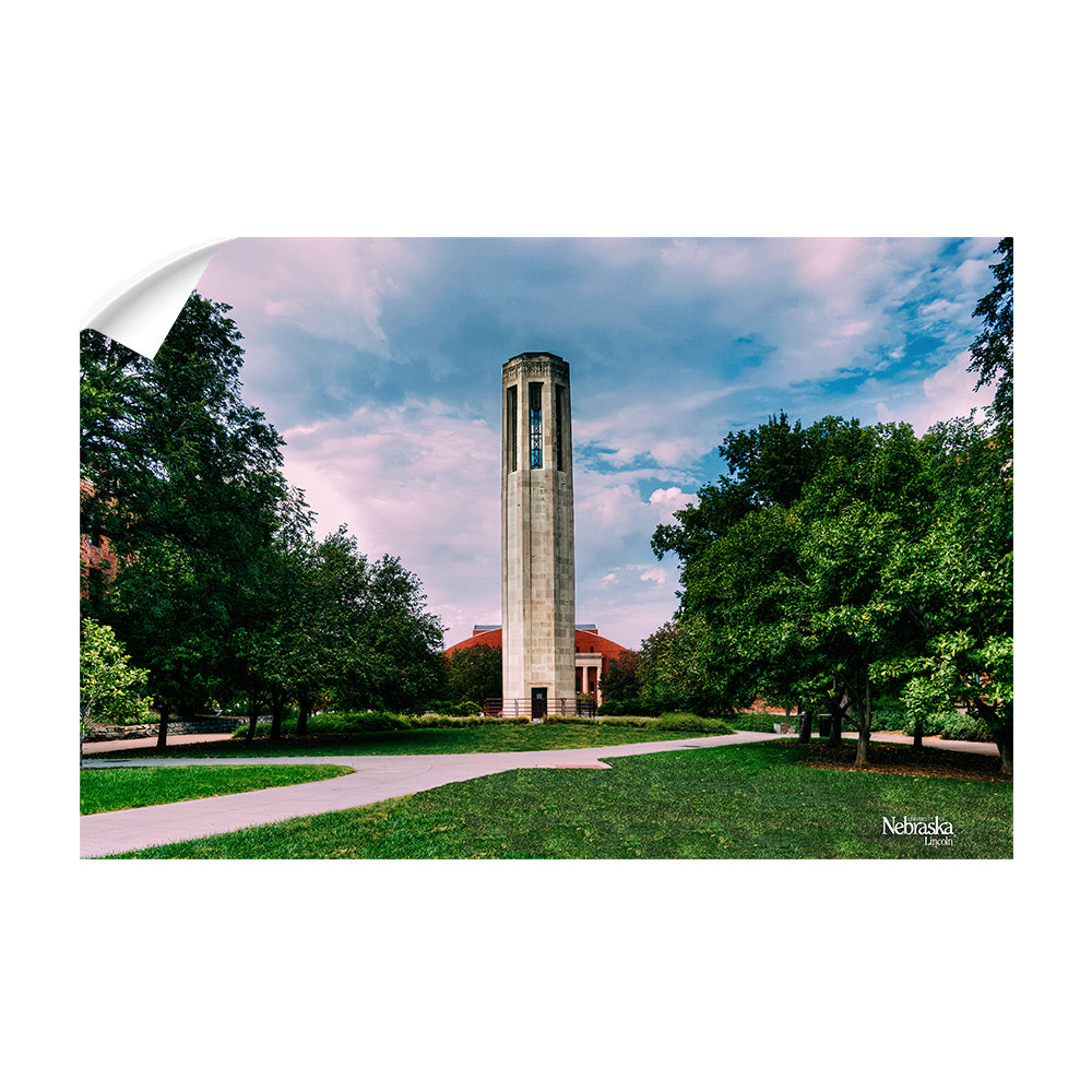 Nebraska - Mueller Tower - College Wall Art #Canvas
