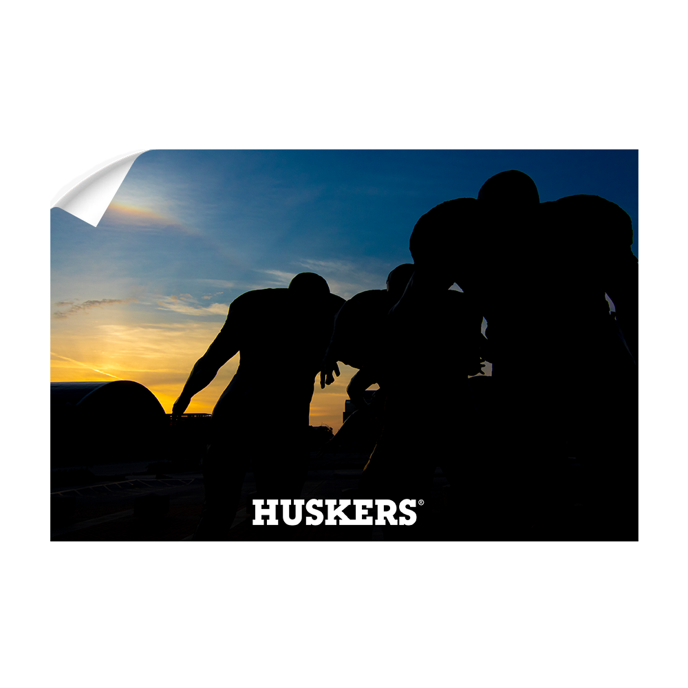 Nebraska Cornhuskers - Huskers Legacy Sunrise - College Wall Art #Canvas