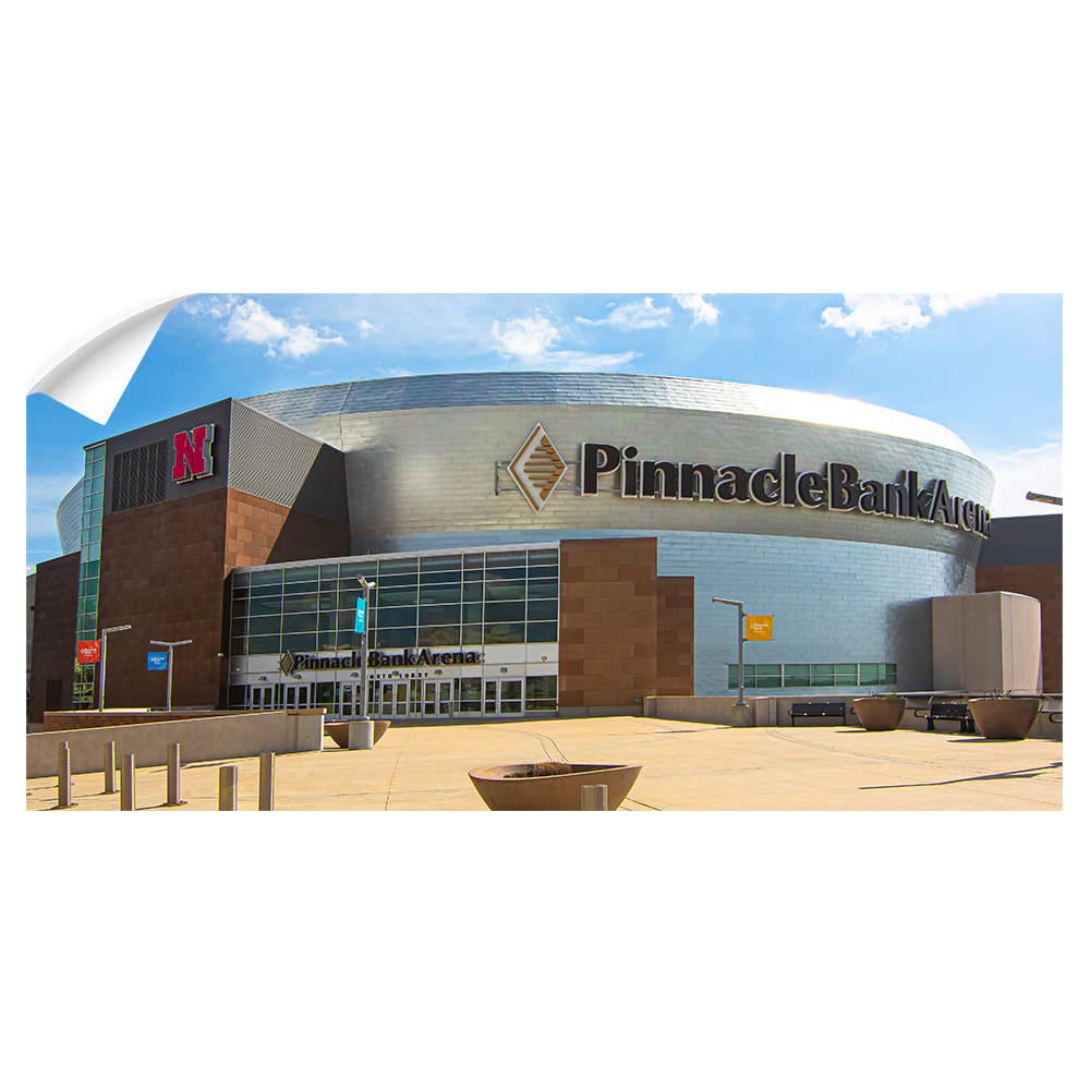 Nebraska Cornhuskers - Pinnacle Bank Arena Panoramic - College Wall Art #Canvas