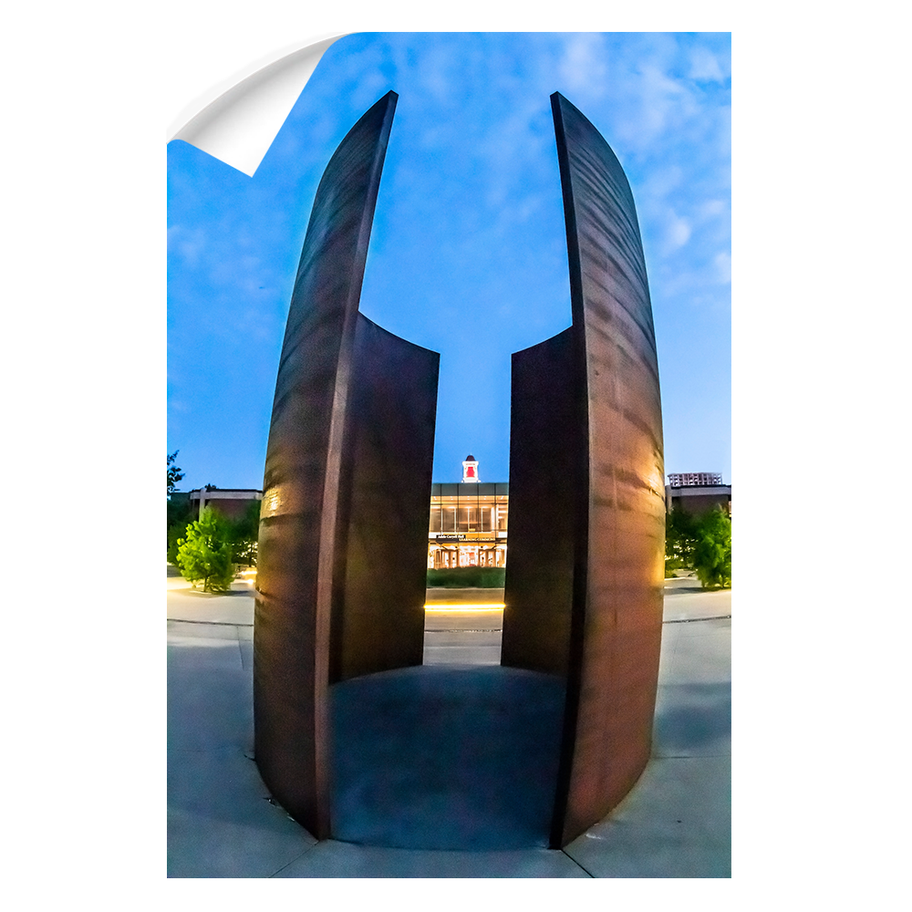 Nebraska Cornhuskers - Through Green Point - College Wall Art #Canvas