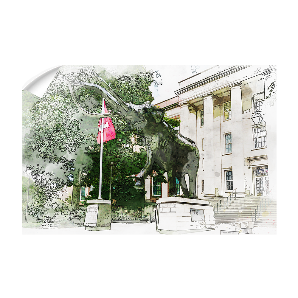 Nebraska Cornhuskers - Morrill Hall - College Wall Art #Canvas