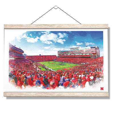 Nebraska - Husker Nation - College Wall Art #HangingCanvas