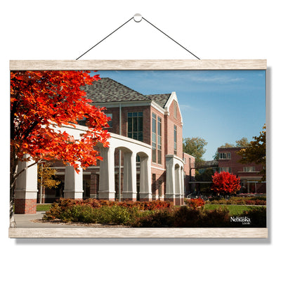 Nebraska - Nebraska Autumn - College Wall Art #Hanging Canvas