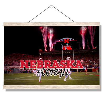 Nebraska Cornhuskers - Nebraska Football - College Wall Art #Hanging Canvas