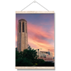 Nebraska Cornhuskers - Sunset, Mueller Tower and Memorial - College Wall Art #Hanging Canvas