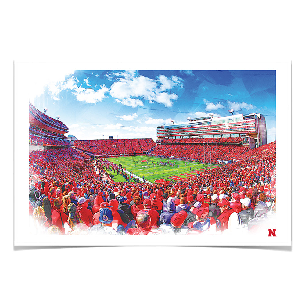 Nebraska - Husker Nation - College Wall Art #Canvas
