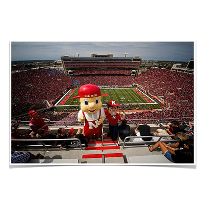 Nebraska - Lil' Red and Herbie - College Wall Art #Poster