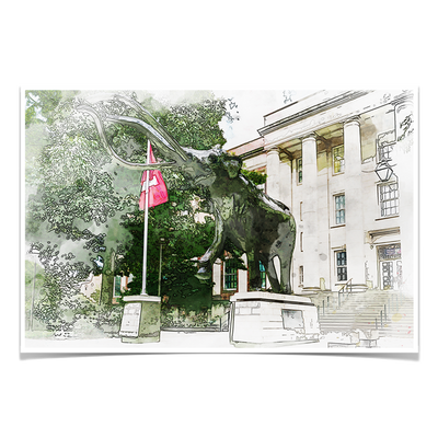 Nebraska Cornhuskers - Morrill Hall - College Wall Art #Poster