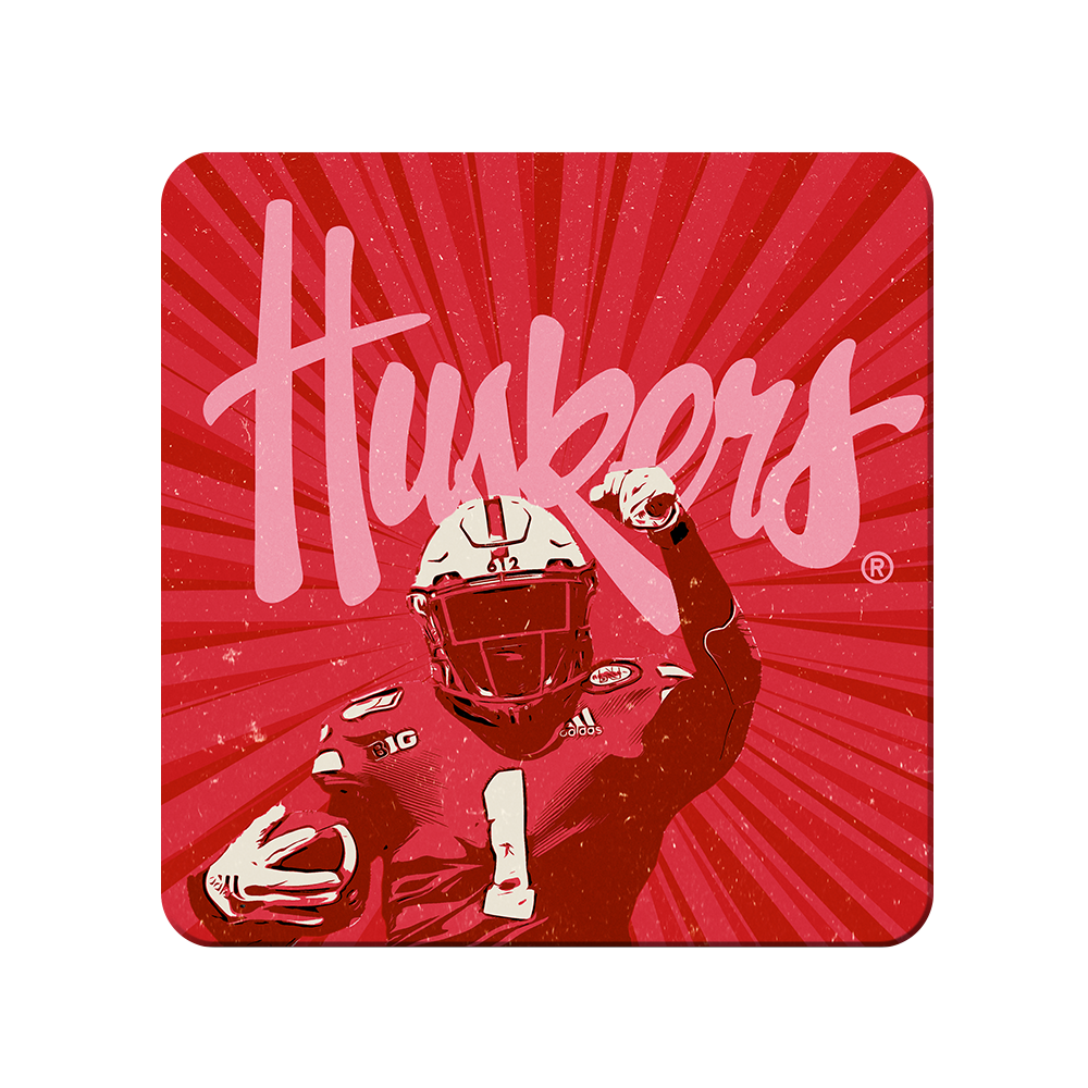 Nebraska Cornhuskers - Huskers Retro - College Wall Art #Canvas