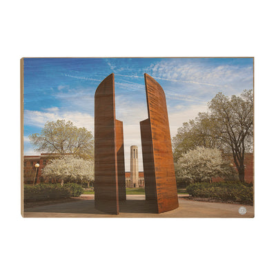 Nebraska - Greenpoint of View - College Wall Art #Wood