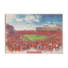 Nebraska Cornhuskers - Nebraska Paint - College Wall Art #Wood