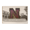 Nebraska Cornhuskers - There is no place like Nebraska Duotone - College Wall Art #Wood