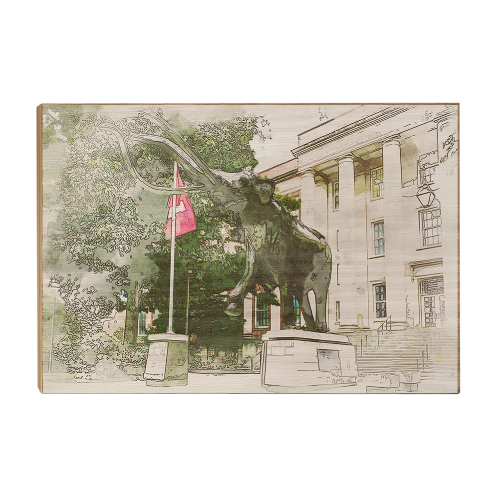 Nebraska Cornhuskers - Morrill Hall - College Wall Art #Canvas