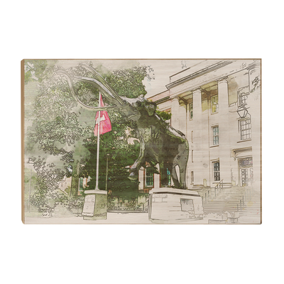 Nebraska Cornhuskers - Morrill Hall - College Wall Art #Wood