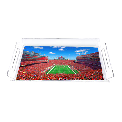 Nebraska Cornhuskers - Memorial Stadium Decorative Serving Tray