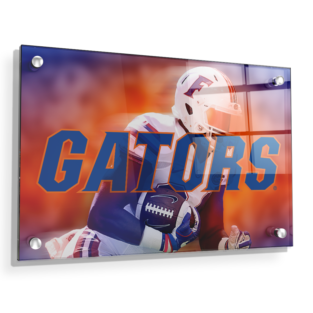 Florida Gators - Throw Back Run - College Wall Art #Canvas