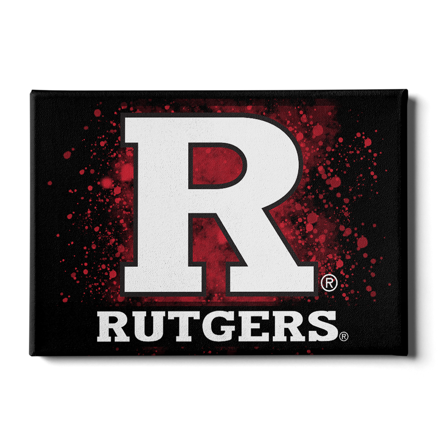 Rutgers Scarlet Knights - Rutgers R - College Wall Art #Canvas