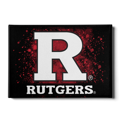 Rutgers Scarlet Knights - Rutgers R - College Wall Art #Canvas