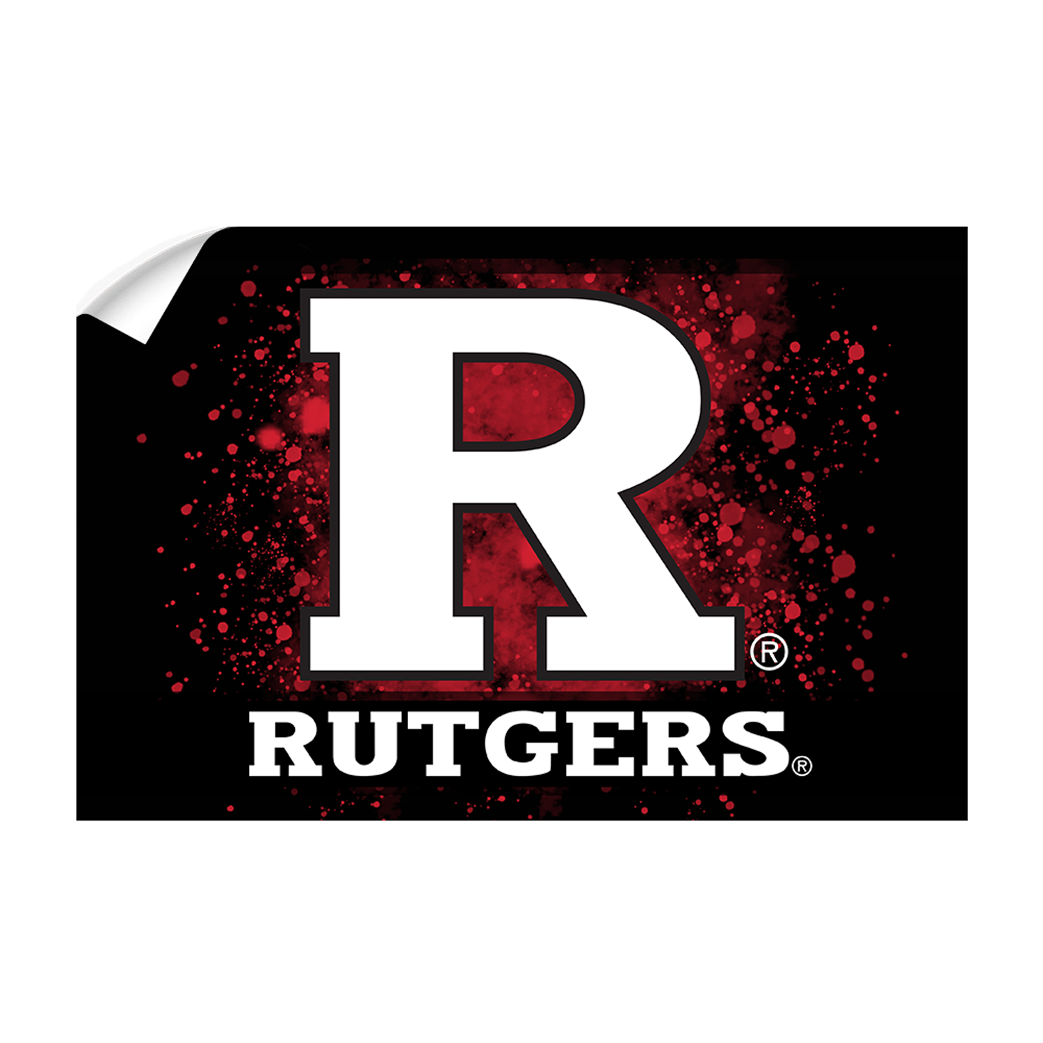 Rutgers Scarlet Knights - Rutgers R - College Wall Art #Canvas