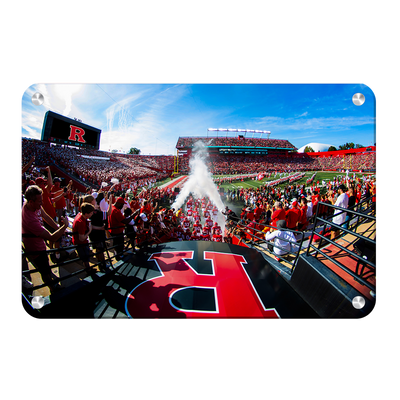 Rutgers Scarlet Knights - Enter Rutgers - College Wall Art #Metal